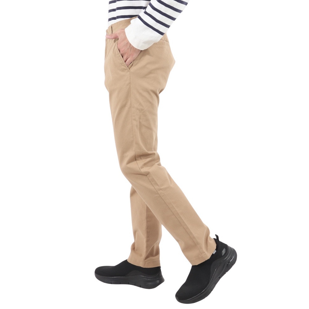 ヘインズ（Hanes）（メンズ）チノストレッチノータックパンツ 067010-BEG