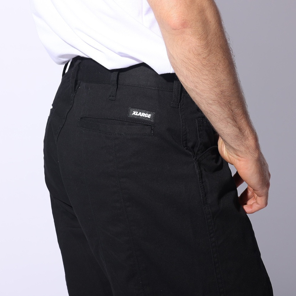 エクストララージ（XLARGE）（メンズ）PANELED ワイド チノ パンツ 101241031010-BLACK