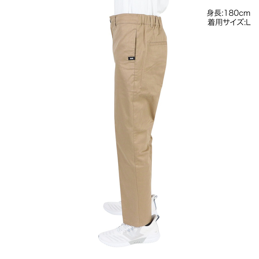 エスエーエス（S.A.S）（メンズ）パンツ メンズ スリムテーパーイージーパンツ SAS2245903-20:BEIGE