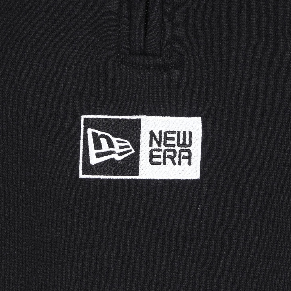 ニューエラ（NEW ERA）（メンズ、レディース）裏起毛 オーバーサイズド スウェット ハーフジップ ボックスロゴ 14324665