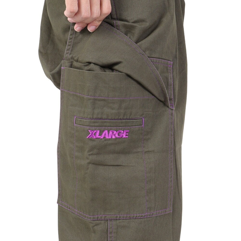 エクストララージ（XLARGE）（メンズ）STITCHED リゾートカーゴパンツ 101233031004-OLIVE