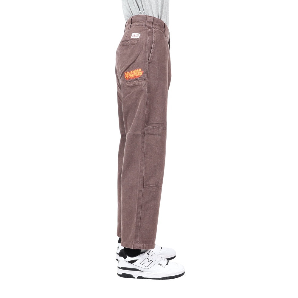 エクストララージ（XLARGE）（メンズ）OVERDYED DOUBLE KNEE パンツ 101243031009-BROWN