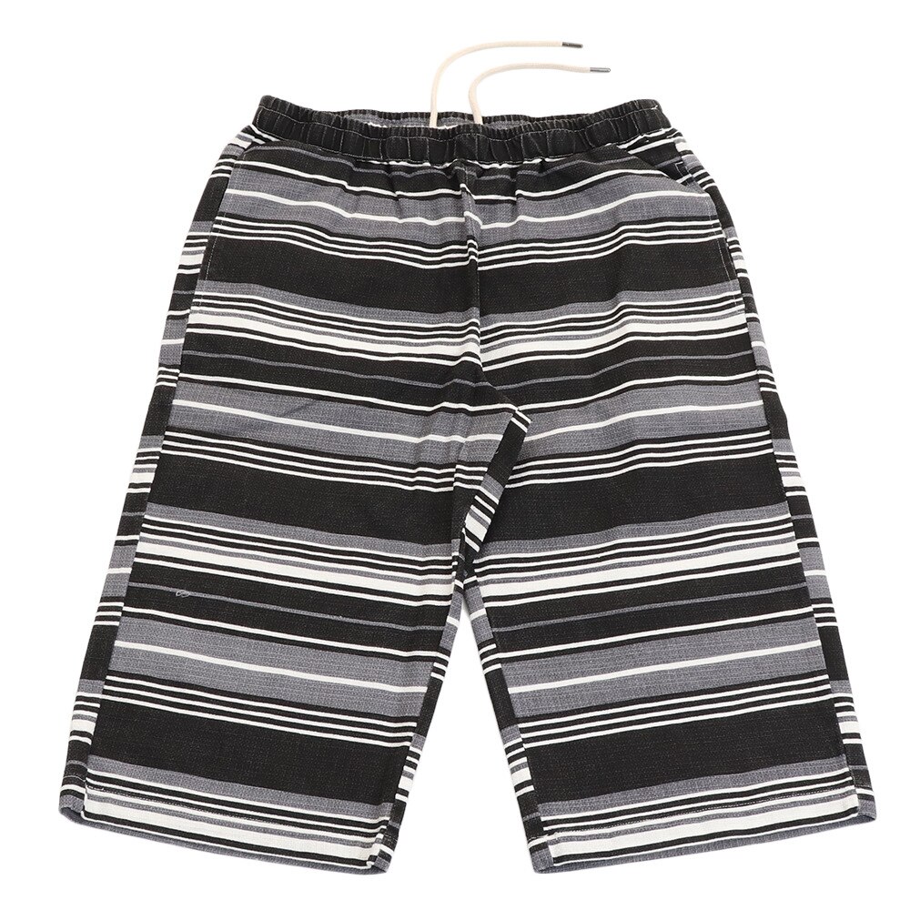  【多少の傷汚れありの為大奉仕】ハーフパンツ プリペラ総柄ショーツ SAS1918902-6-BLK