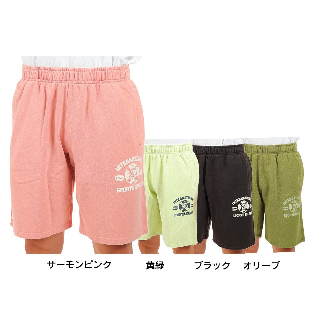 プーマ（PUMA）（メンズ）SUPER スウェットショーツ 671099 24 PNK