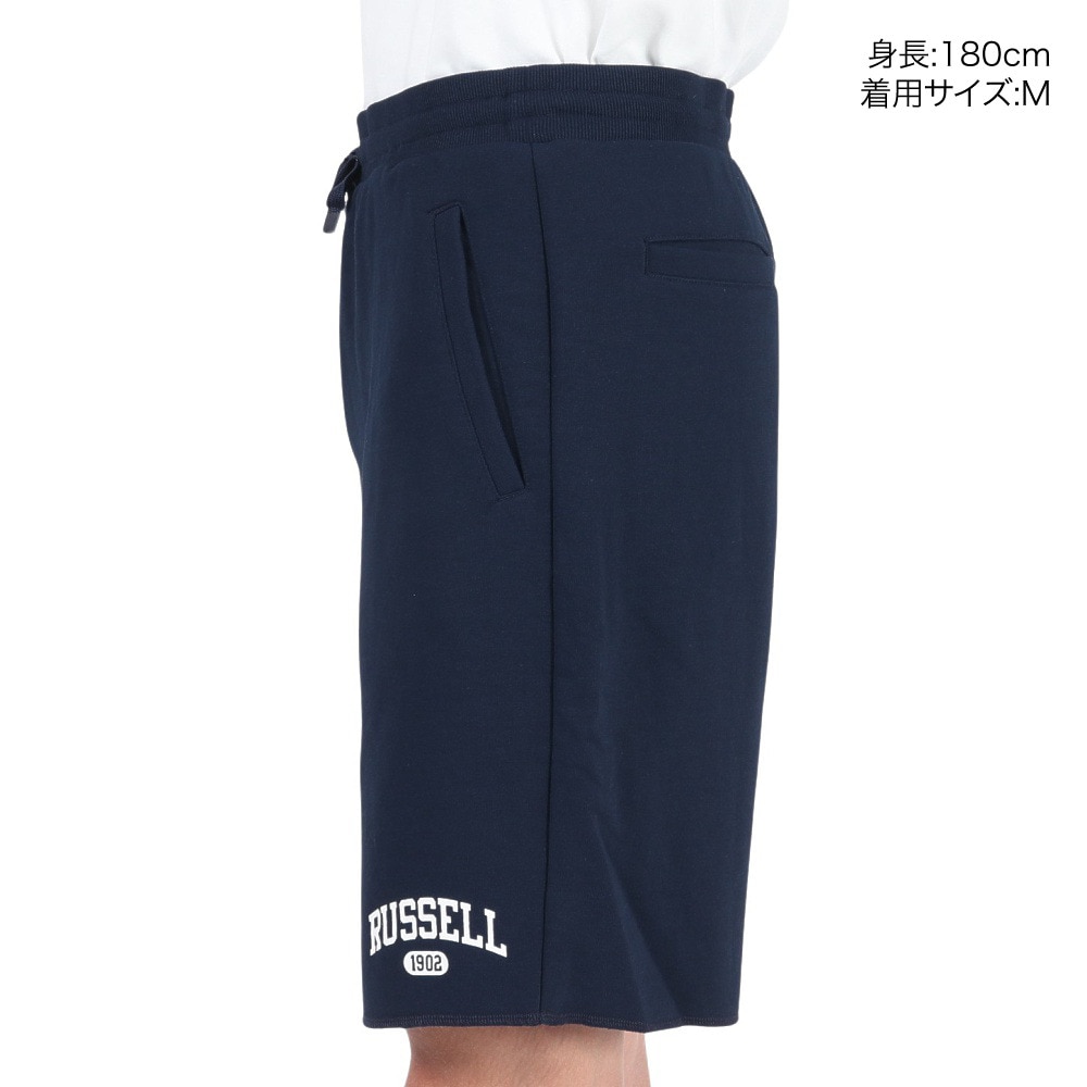 ラッセル（RUSSELL）（メンズ）ハーフパンツ メンズ コットンライク スウェット RBM23S0010 NVY
