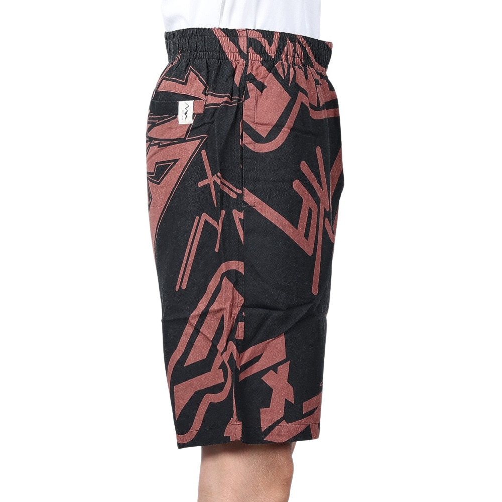 マナスタッシュ（MANASTASH）（メンズ）カタカナ MANALOHA ショーツ 792-4113008 BLACK