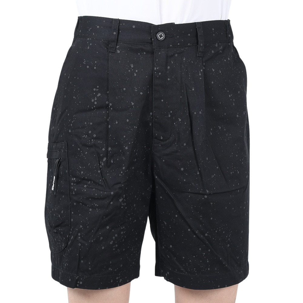 サイラス（SILAS）（メンズ）ショートパンツ SPUTTERING SHORTS 110242031003-BLACK