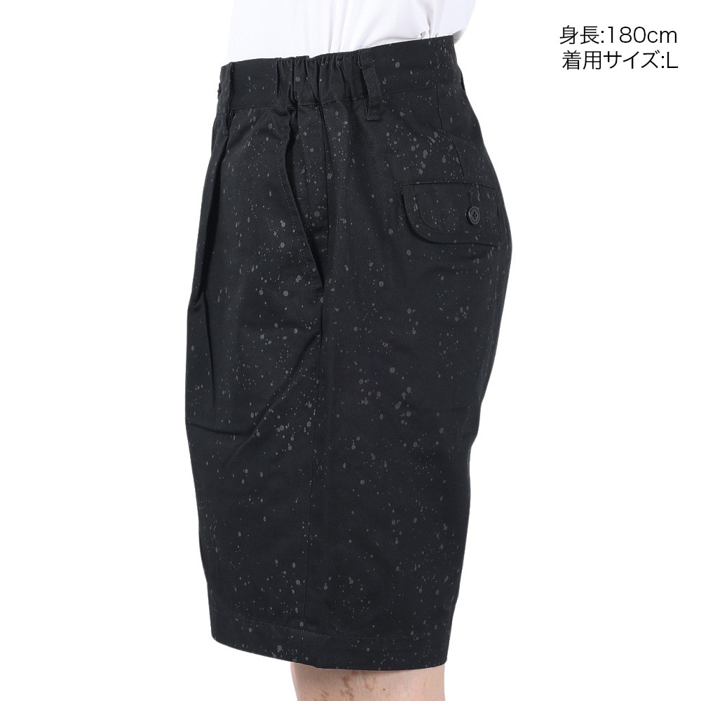 サイラス（SILAS）（メンズ）ショートパンツ SPUTTERING SHORTS 110242031003-BLACK