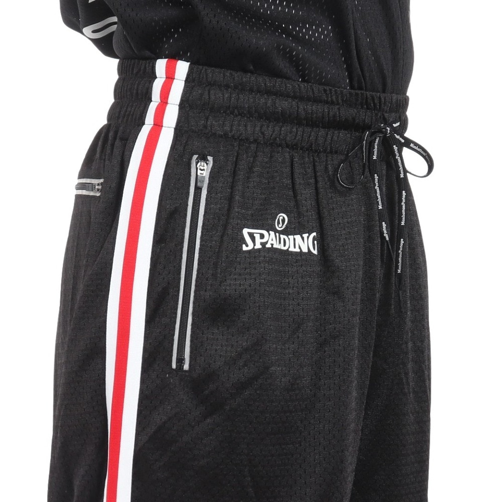 マンハッタンポーテージ（ManhattanPortage）（メンズ）ショートパンツ メッシュ ショーツ SPALDING 24SS-MP-M573 BLK