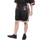 (メンズ)ショートパンツ メッシュ ショーツ SPALDING 24SS-MP-M573 BLK