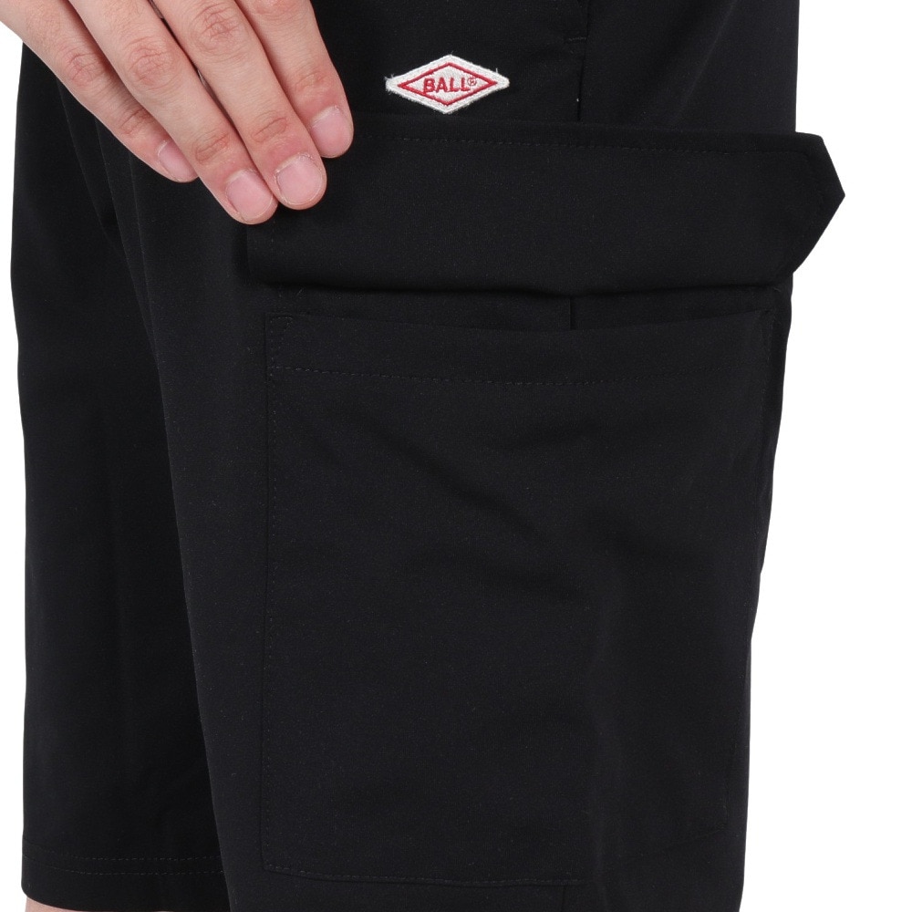 BALL（BALL）（メンズ）ストレッチ 天竺カーゴ ショートパンツ 54503-BLK