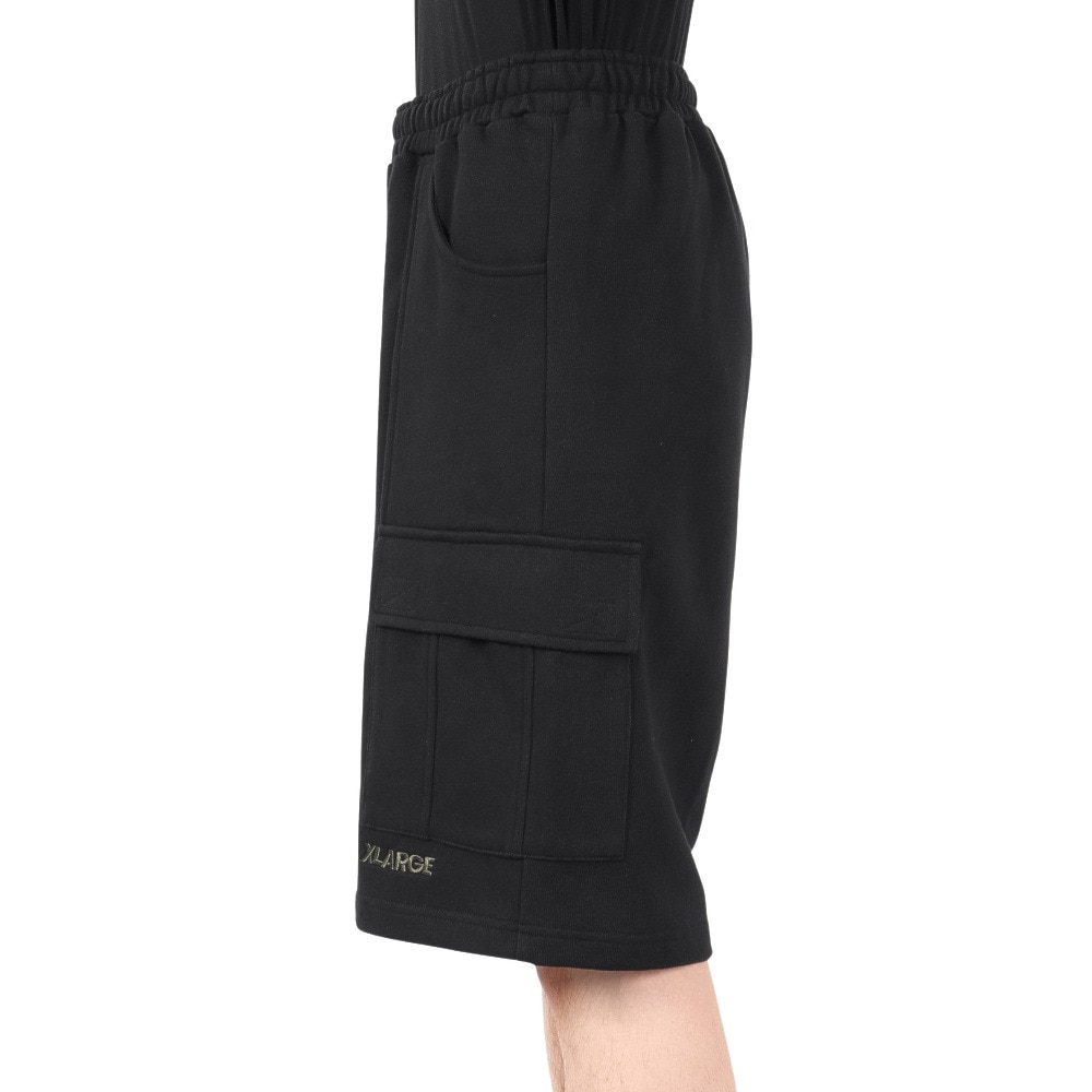 エクストララージ（XLARGE）（メンズ）スウェット カーゴ ショートパンツ 101252031006-BLACK