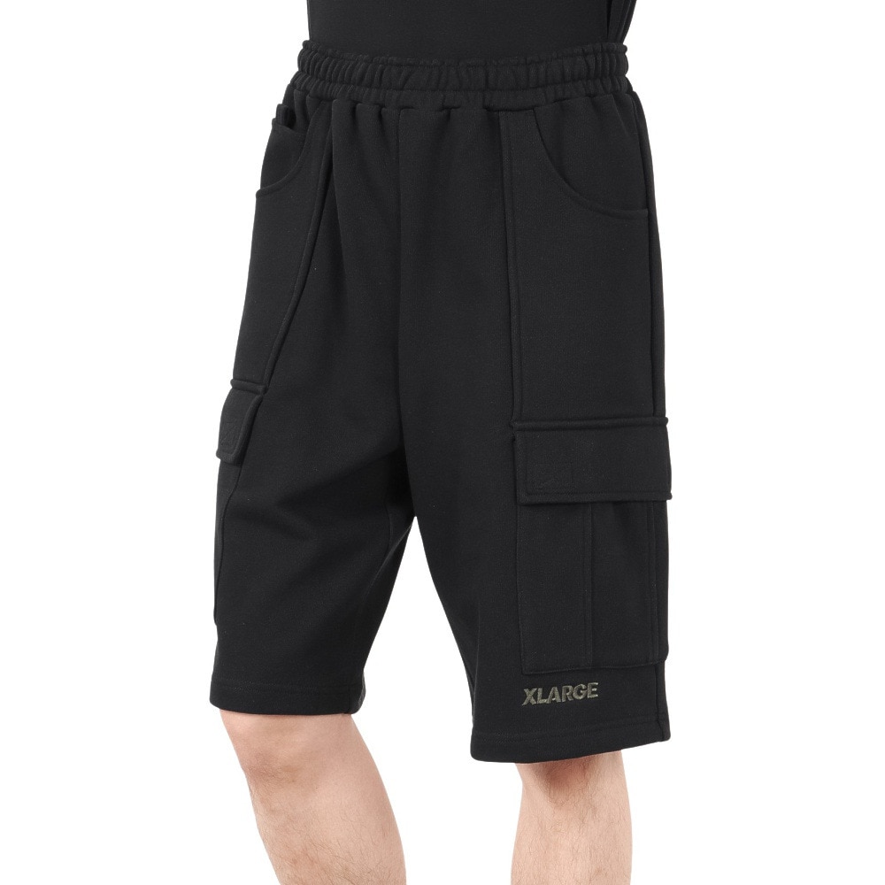 エクストララージ（XLARGE）（メンズ）スウェット カーゴ ショートパンツ 101252031006-BLACK