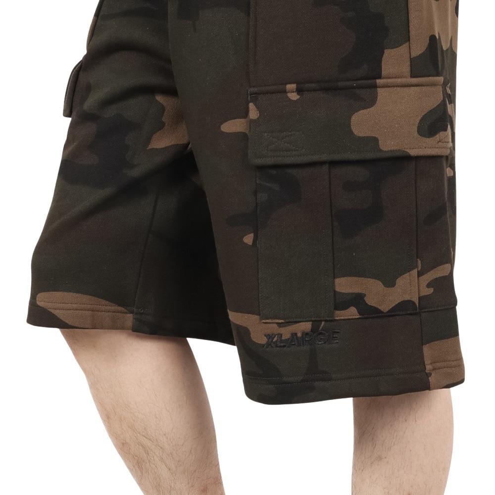 エクストララージ（XLARGE）（メンズ）スウェット カーゴ ショートパンツ 101252031006-CAMO