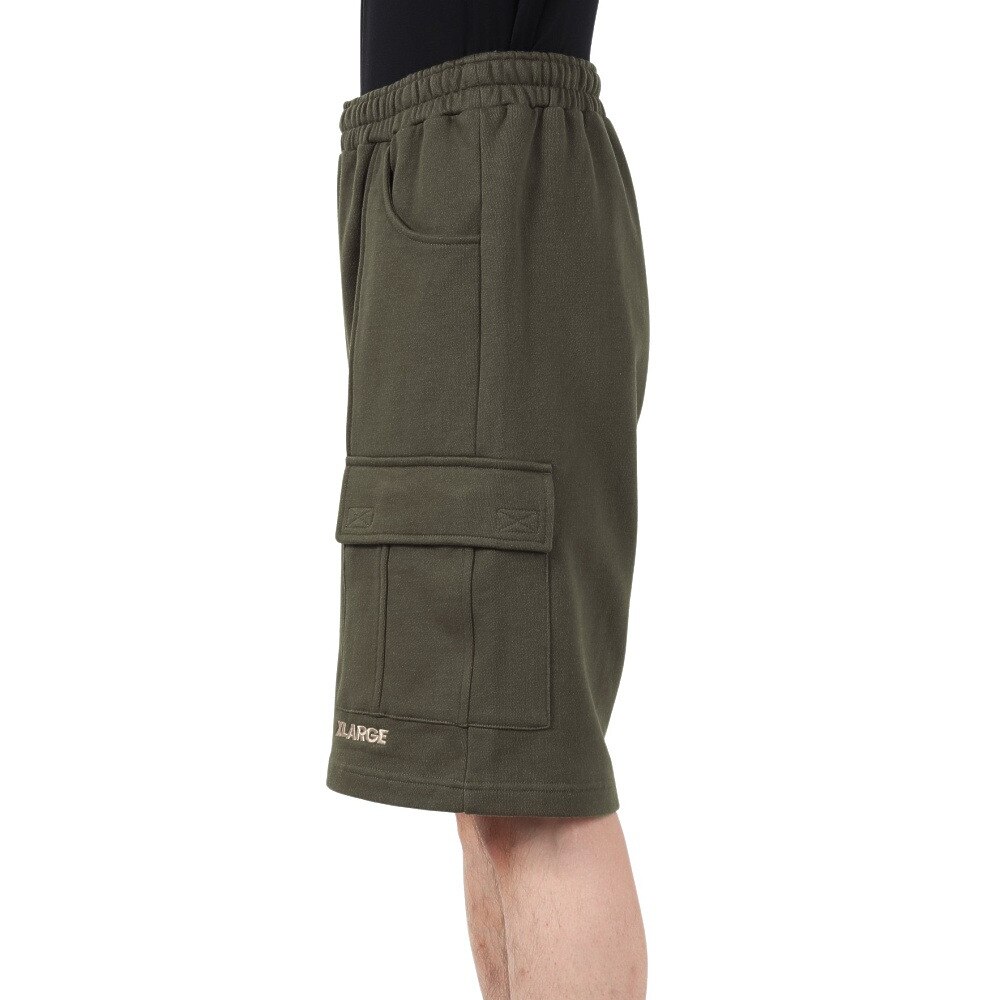 エクストララージ（XLARGE）（メンズ）スウェット カーゴ ショートパンツ 101252031006-OLIVE