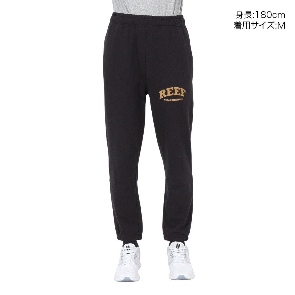 リーフ（REEF）（メンズ）スウェットパンツ WIDE RFPTM2210-BLK