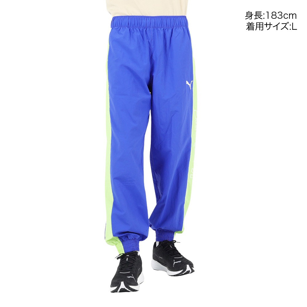 プーマ（PUMA）（メンズ）SUPER PUMA ウーブンパンツ 674799 92 LGRN
