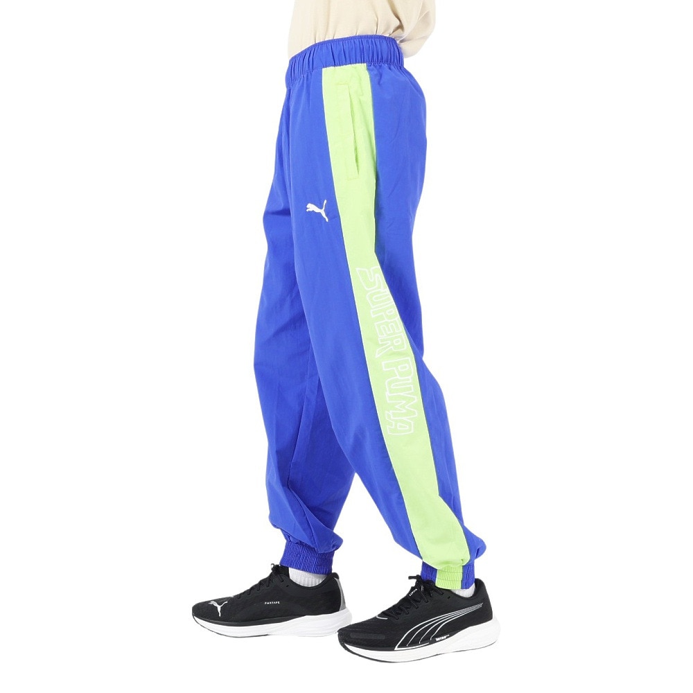 プーマ（PUMA）（メンズ）SUPER PUMA ウーブンパンツ 674799 92 LGRN