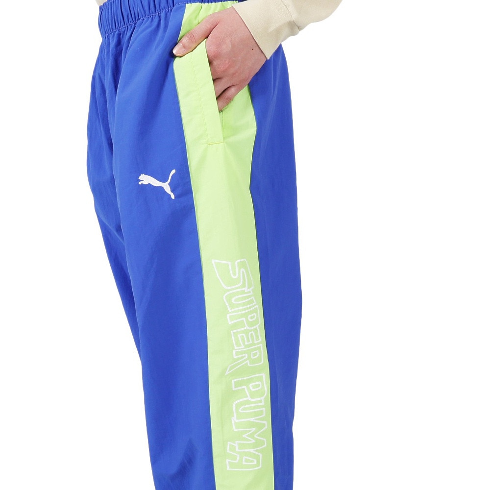 プーマ（PUMA）（メンズ）SUPER PUMA ウーブンパンツ 674799 92 LGRN