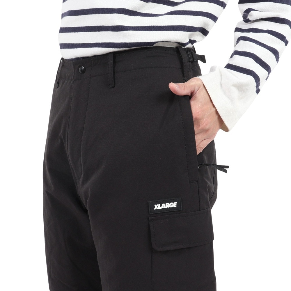 エクストララージ（XLARGE）（メンズ）ACTIVE PUFFER パンツ 101234031014-BLACK