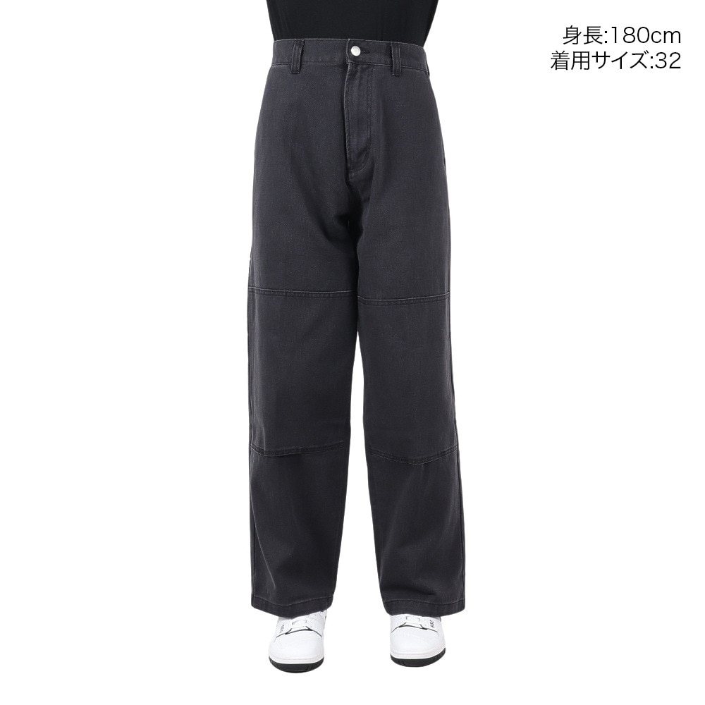 オベイ（OBEY）（メンズ）BIGWIG ダブルニー ワーカーデニムパンツ 142010100BLK