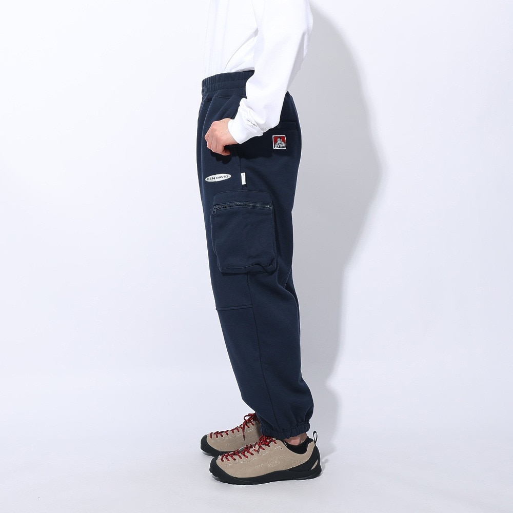 ベンデイビス（BEN DAVIS）（メンズ）カーゴ スウェットパンツ 24780051-NVY