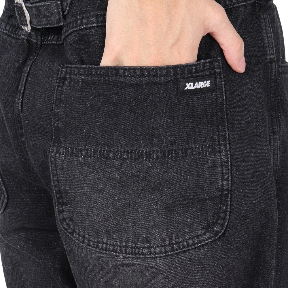 エクストララージ（XLARGE）（メンズ）BLEACH EASY デニムパンツ 101243031015-BLACK