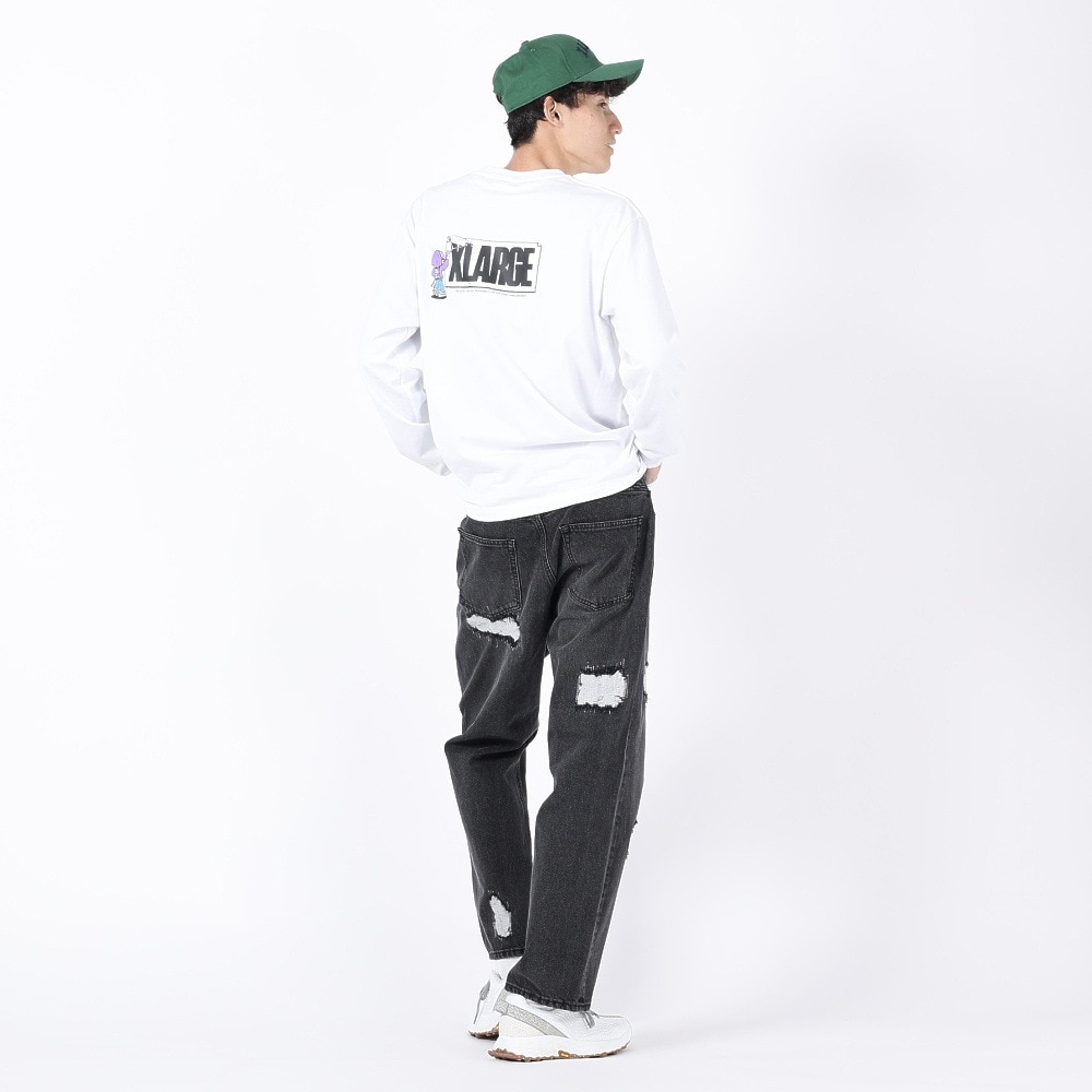 エクストララージ（XLARGE）（メンズ）DISTRESSED デニムパンツ 101234031010-BLACK