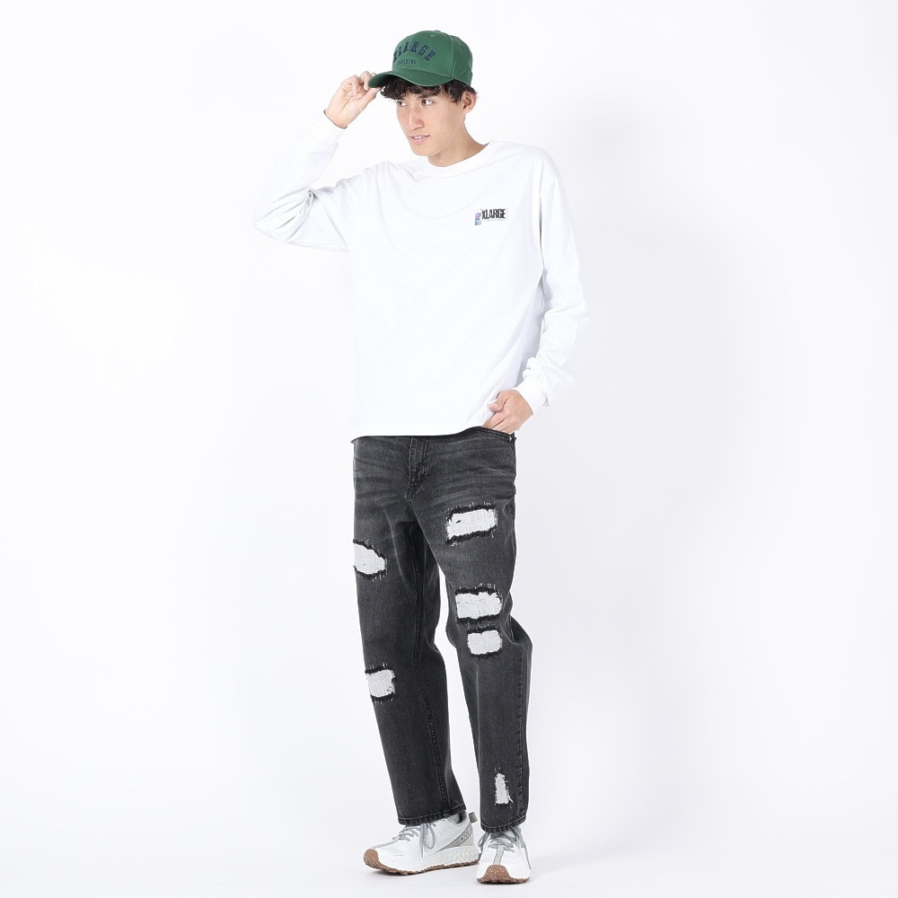 エクストララージ（XLARGE）（メンズ）DISTRESSED デニムパンツ 101234031010-BLACK