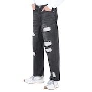 (メンズ)DISTRESSED デニムパンツ 101234031010-BLACK