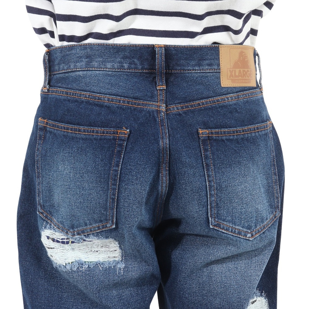 エクストララージ（XLARGE）（メンズ）DISTRESSED デニムパンツ 101234031010-INDIGO