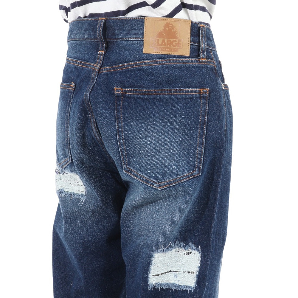 エクストララージ（XLARGE）（メンズ）DISTRESSED デニムパンツ 101234031010-INDIGO