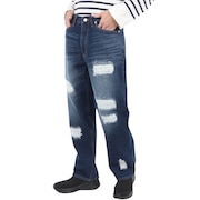 (メンズ)DISTRESSED デニムパンツ 101234031010-INDIGO