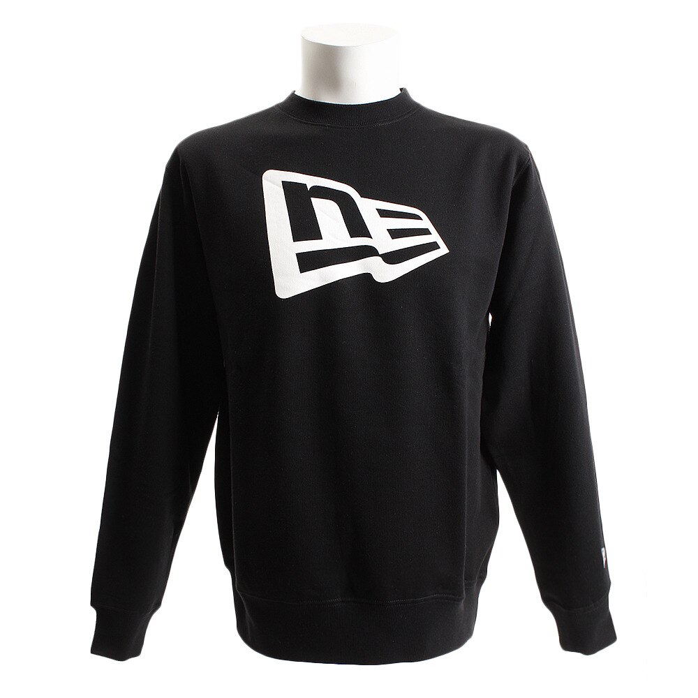  スウェット クルーネック フラッグロゴ BLK WHT 11783484 オンライン価格