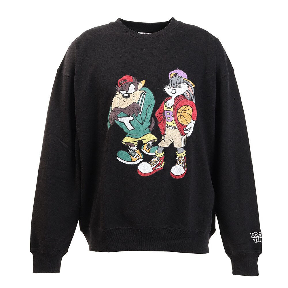 ルーニー・テューンズ プリントクルーネックシャツ 0330114-01BLK