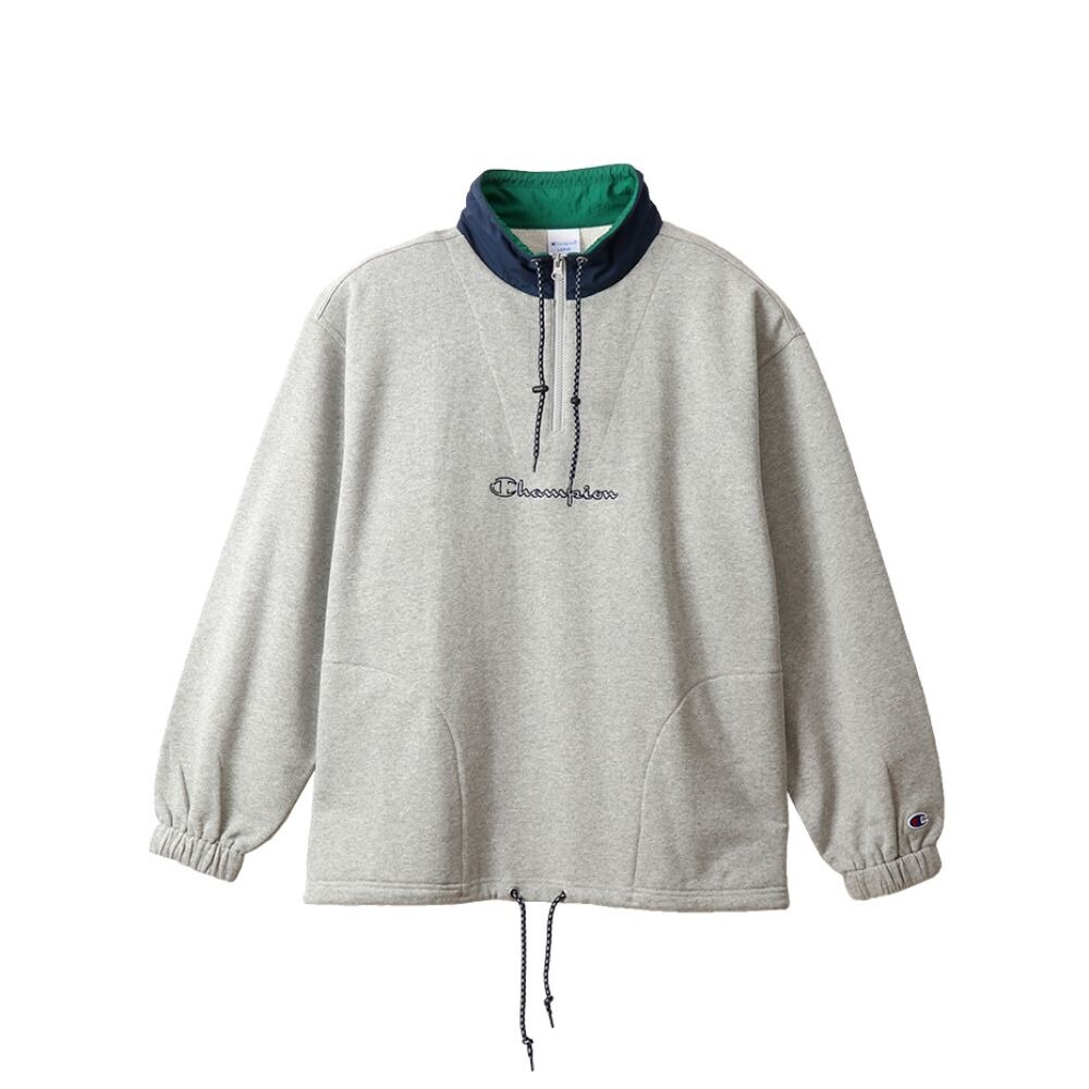 ハーフジップ ロゴスウェットシャツ C3-R002 070 オンライン価格