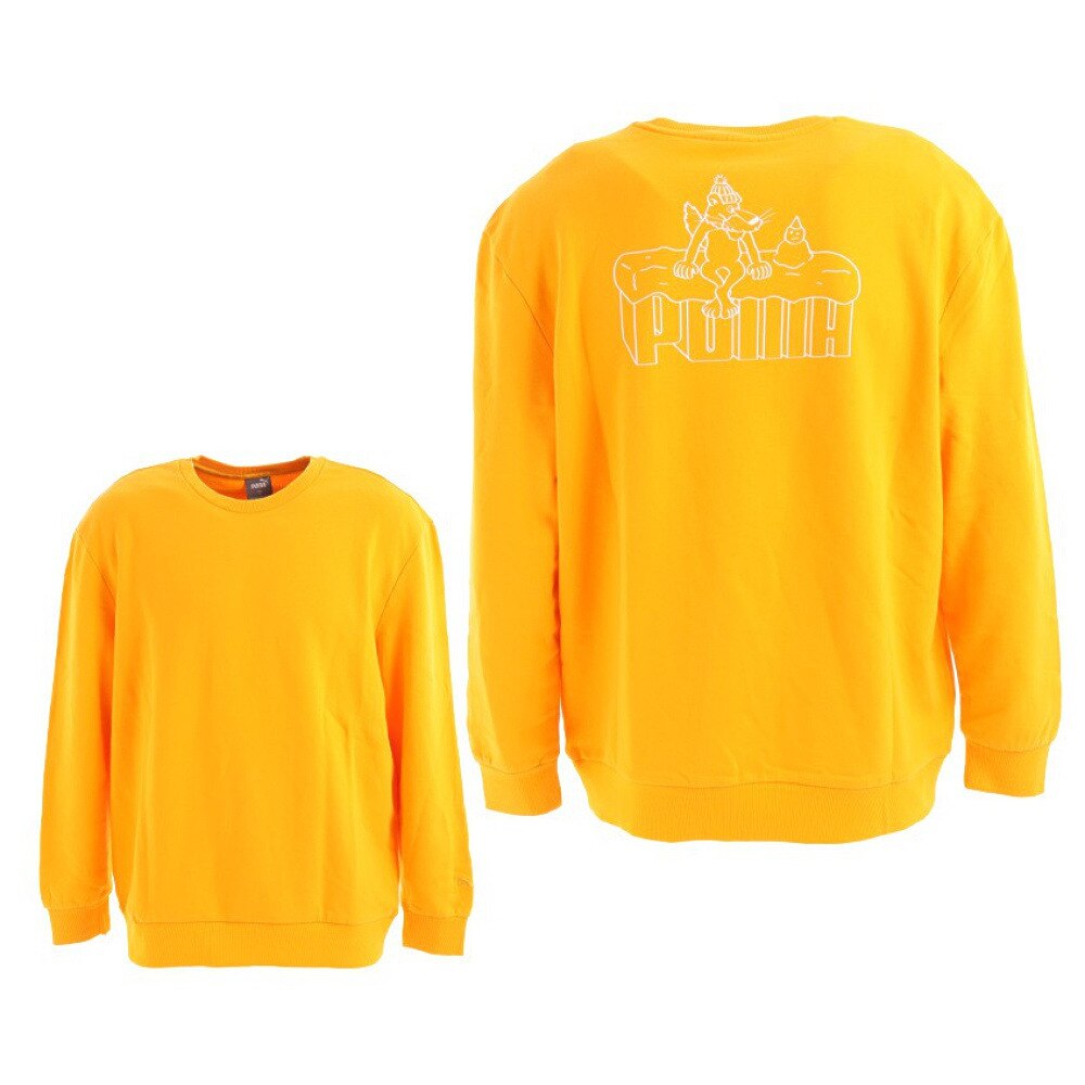 プーマ（PUMA）（メンズ）トレーナー メンズ SUPER PUMA クルーネックシャツ 847535 30 YEL