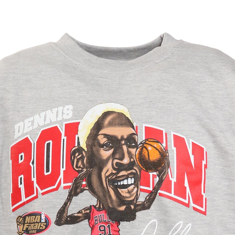 ミッチェルアンドネス（Mitchell&Ness）（メンズ）NBA CREW スウェット BULLS1996 デニス・ロッドマン  BMFCBC20079-CBUGYHTDRD