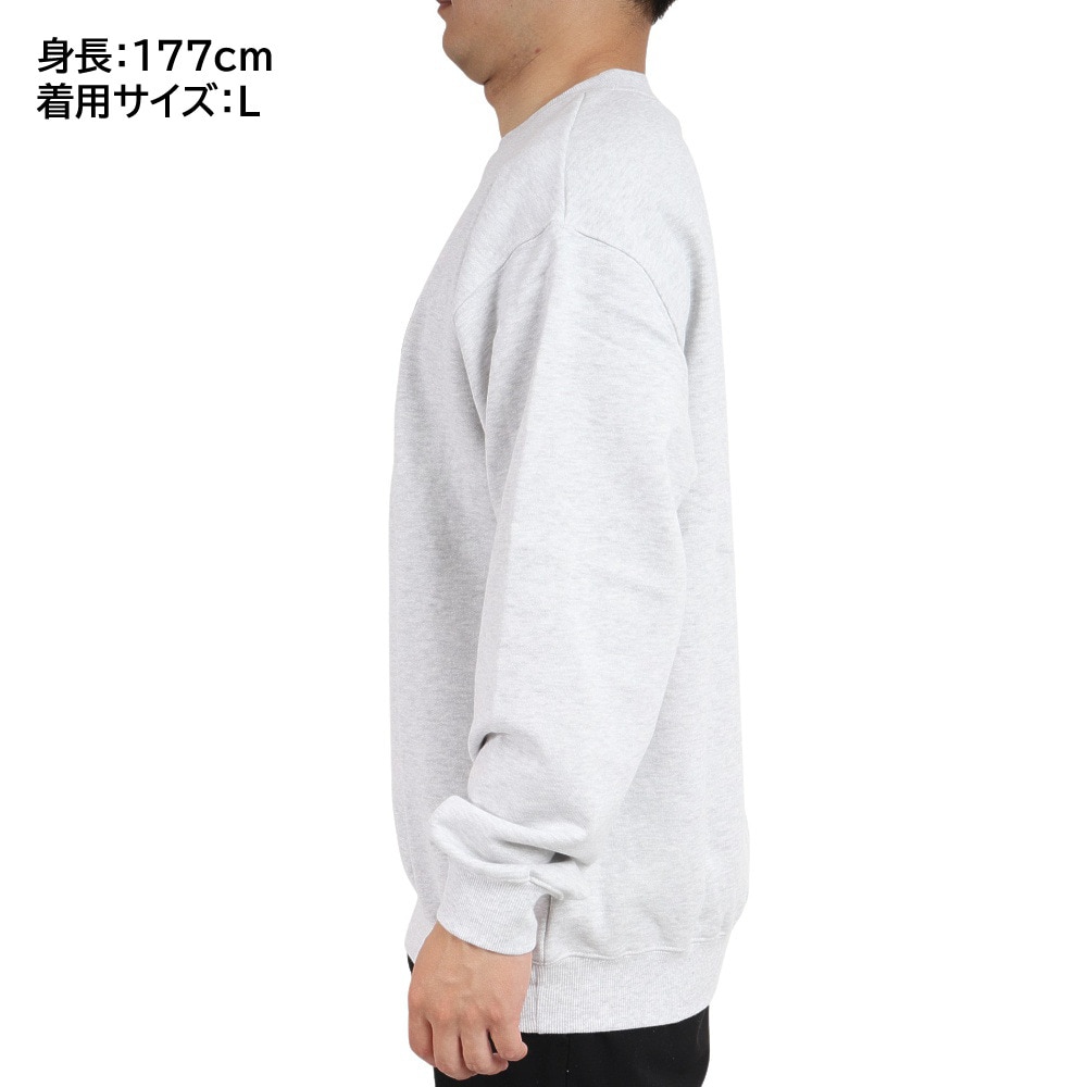 エクストララージ（XLARGE）（メンズ）カレッジロゴ クルーネックスウェット 01223012003-ASH