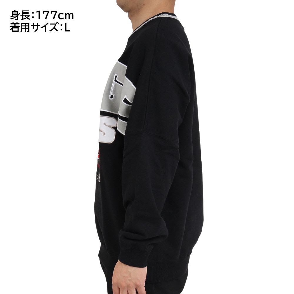 エクストララージ（XLARGE）（メンズ）RECORDS ロゴ クルーネックネックスウェット 101223012013-BLACK