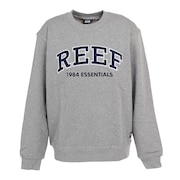 リーフ(REEF)(メンズ)ロゴ クルーネックスウエット RFSWM2201-GY/NV