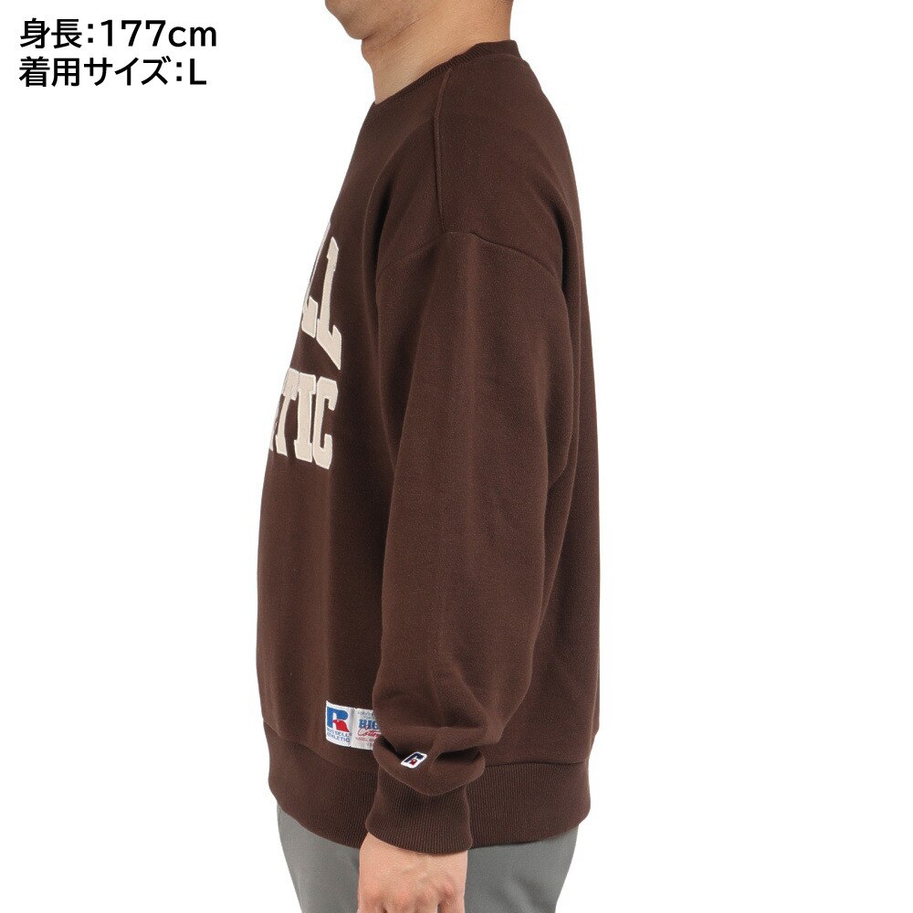 ラッセル（RUSSELL）（メンズ）HIGH COTTON SW クルー トレーナー RBM22F0004 BRN