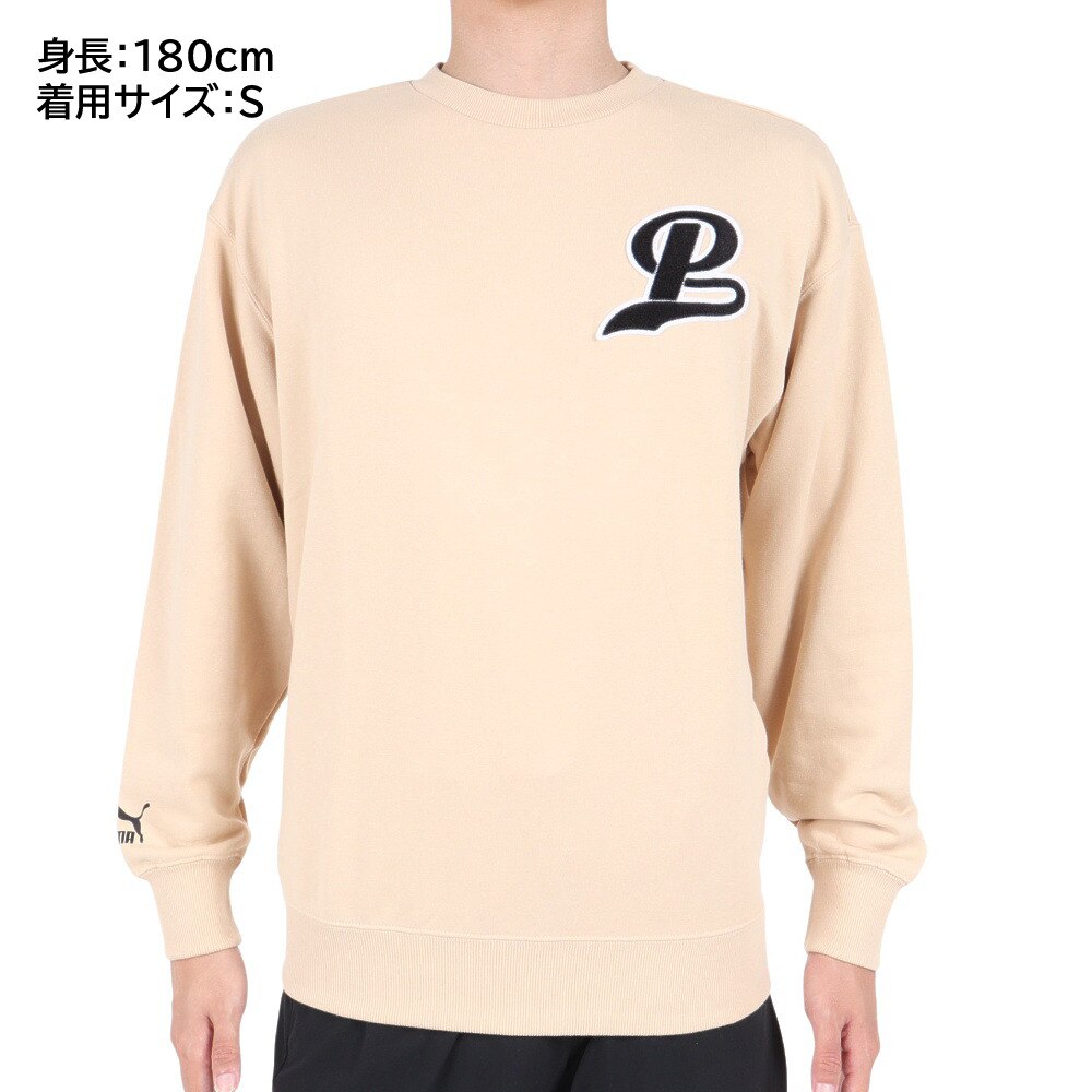 プーマ（PUMA）（メンズ）TEAM クルースウェット 539171 67 BEG