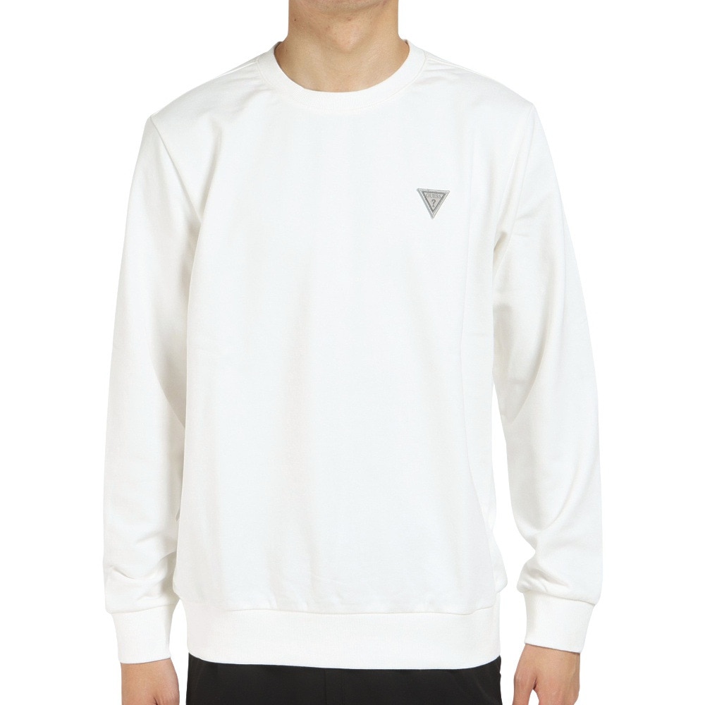 ゲス（GUESS）（メンズ）スウェットクルーネック KM3K9417WHT