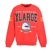 エクストララージ（XLARGE）（メンズ）HOCKEY クルーネック スウェット 101231012004-RED