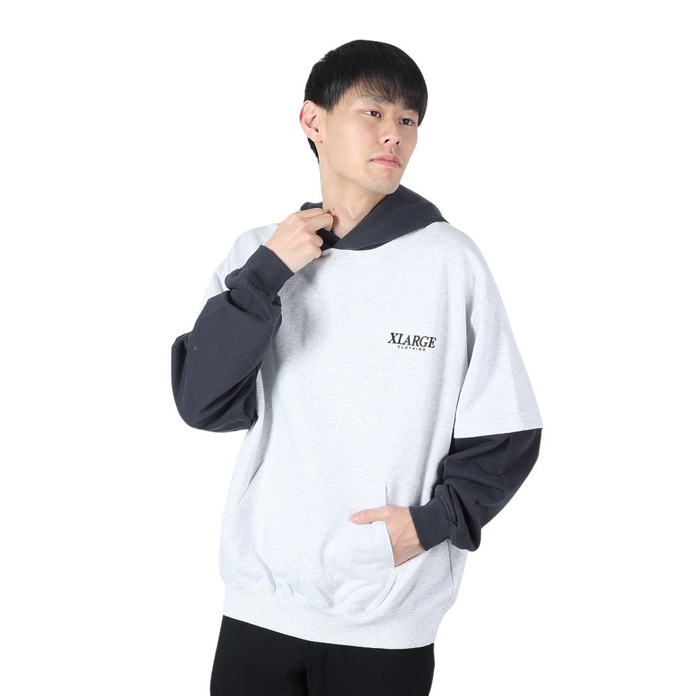 エクストララージ（XLARGE）（メンズ）LAYERED HOODED SWEAT 