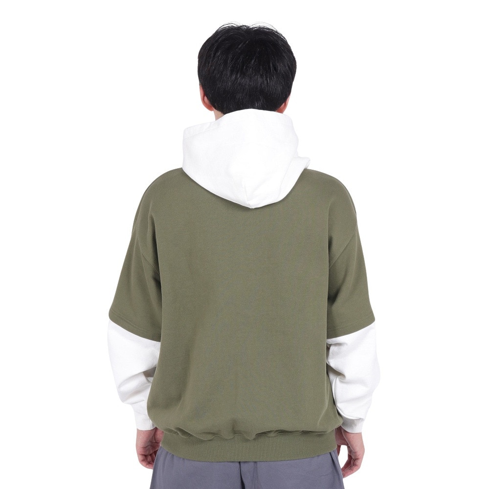 エクストララージ（XLARGE）（メンズ）LAYERED HOODED SWEAT 101231012020-OLIVE