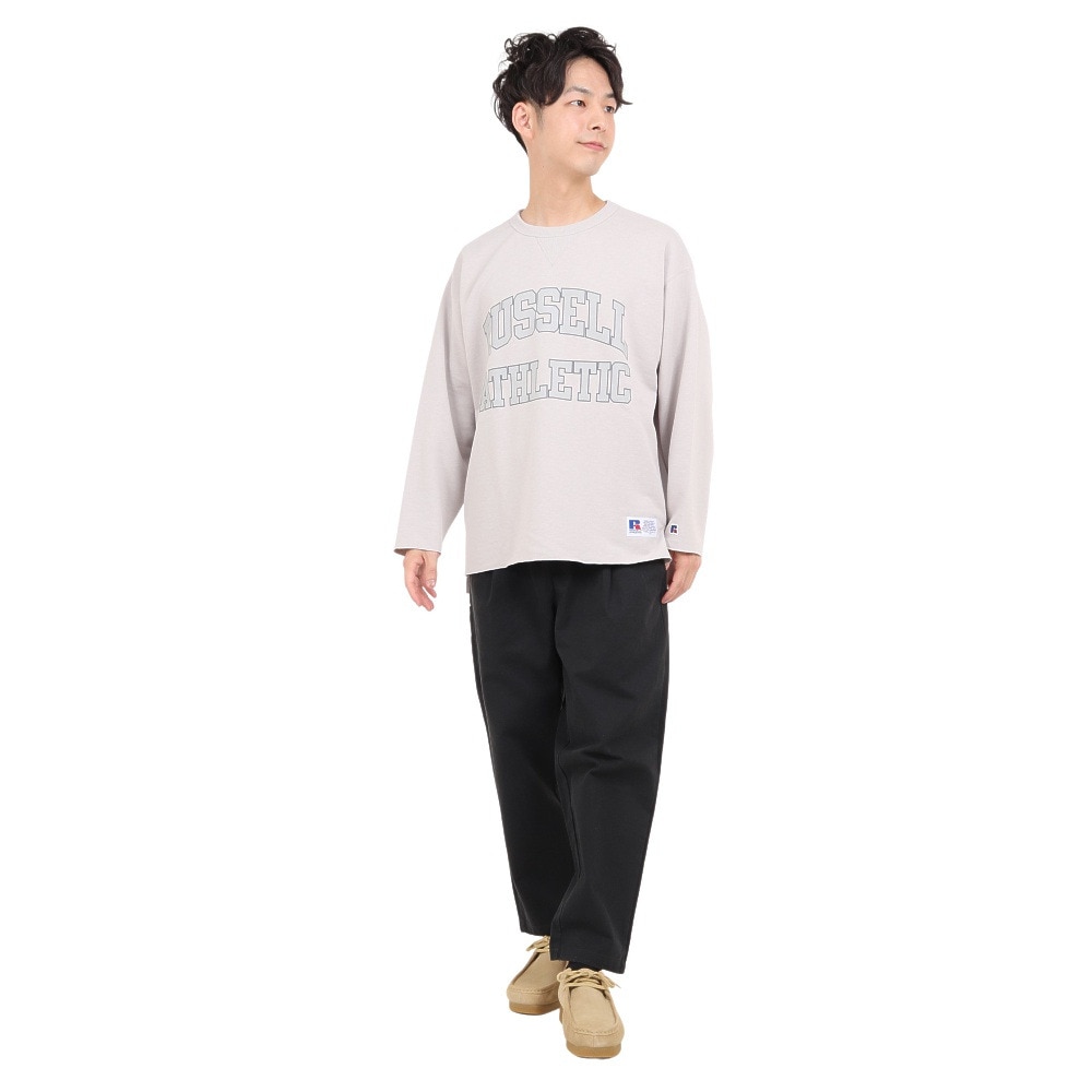 ラッセル（RUSSELL）（メンズ）コットンライク カレッジロゴスウェット RBM23ES0002 GRY