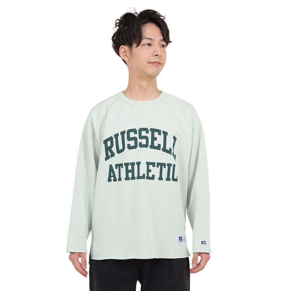 ラッセル（RUSSELL）（メンズ）コットンライク カレッジロゴスウェット RBM23ES0002 MINT
