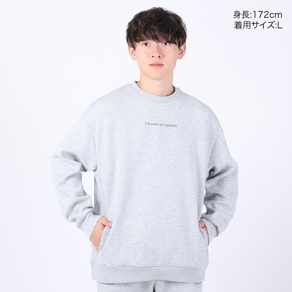 ザ・ワープ・バイ・エネーレ（The Warp By Ennerre）（メンズ）SPACER KNIT クルーネックトレーナー WB3PJE05 GRY